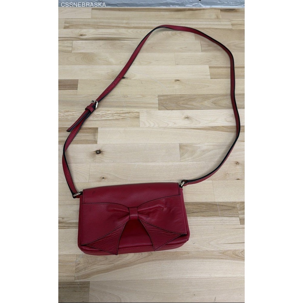 Kate Spade Red Montrose Avenue Aster leather Crossbody